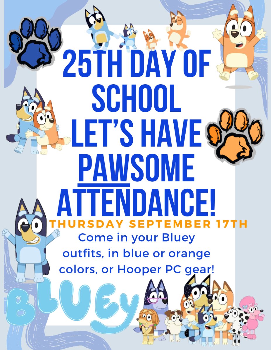 25th Day of School Bluey